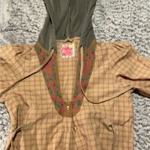 Free people hooded shirt